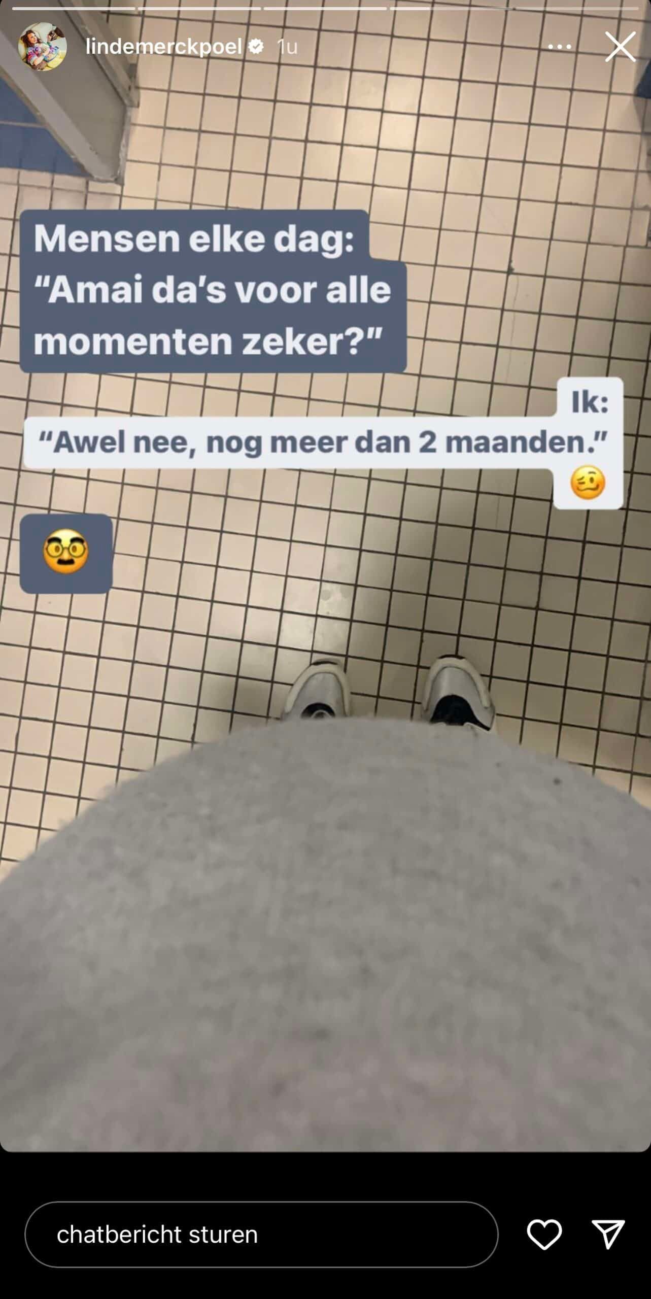 Zwangere Linde Merckpoel showt bolle buik en krijgt meteen opmerkelijke reacties te horen