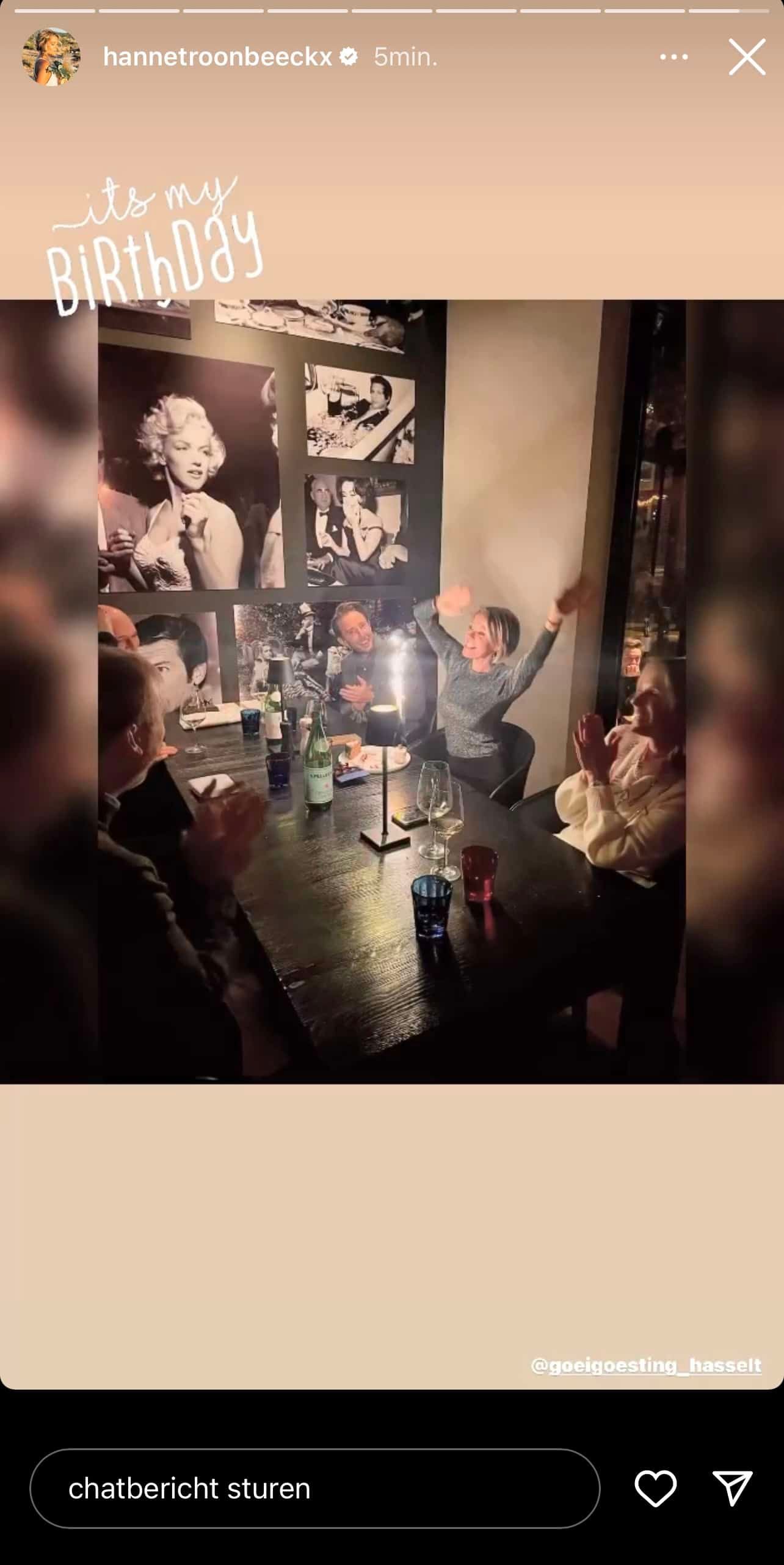 Pas getrouwde Hanne Troonbeeckx heeft alweer iets geweldigs te vieren: "Tijd voor bubbels!"