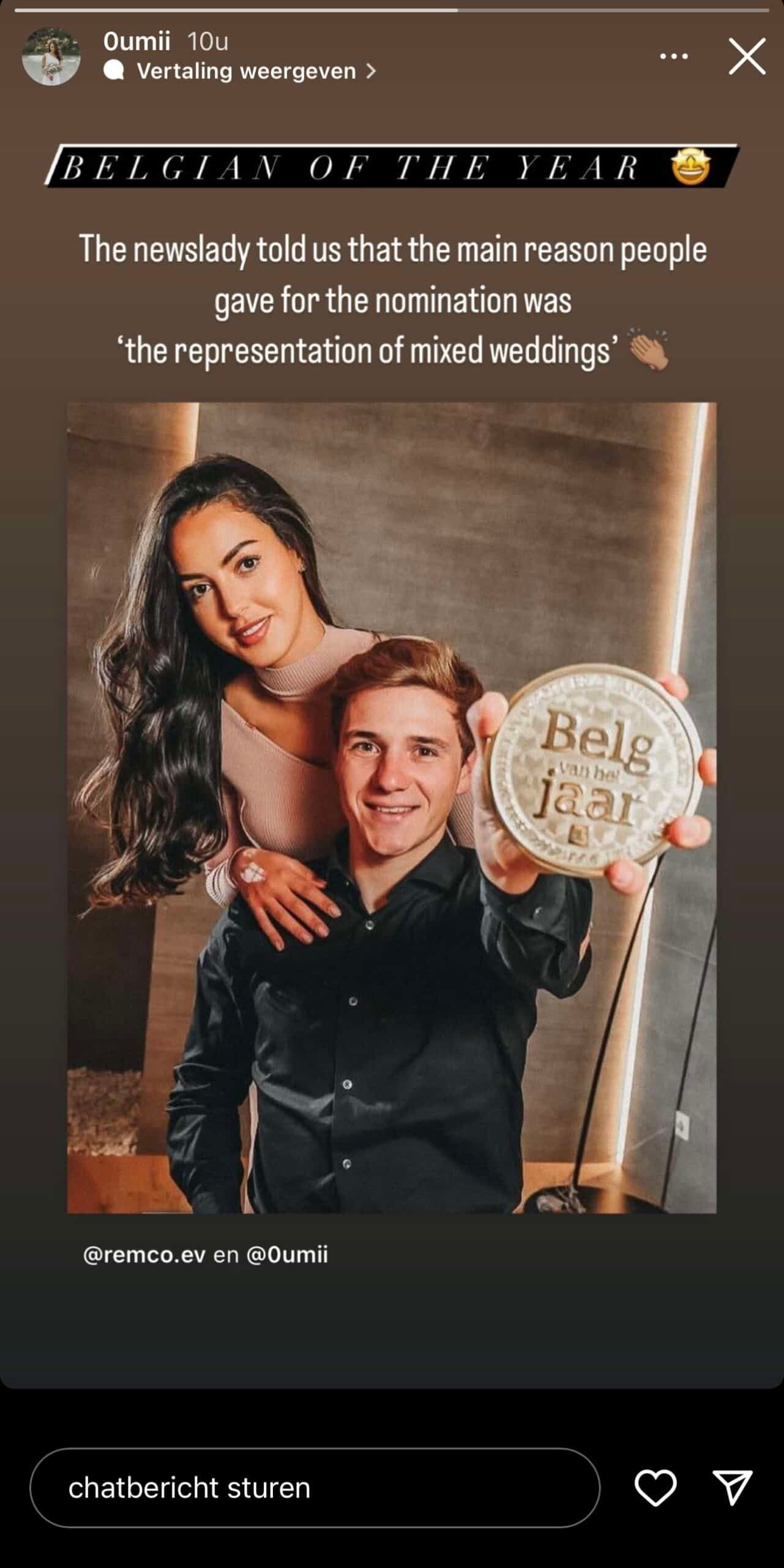 Na huwelijk delen Remco Evenepoel en Oumi Rayane opnieuw erg heuglijk nieuws: "Dikke proficiat!"