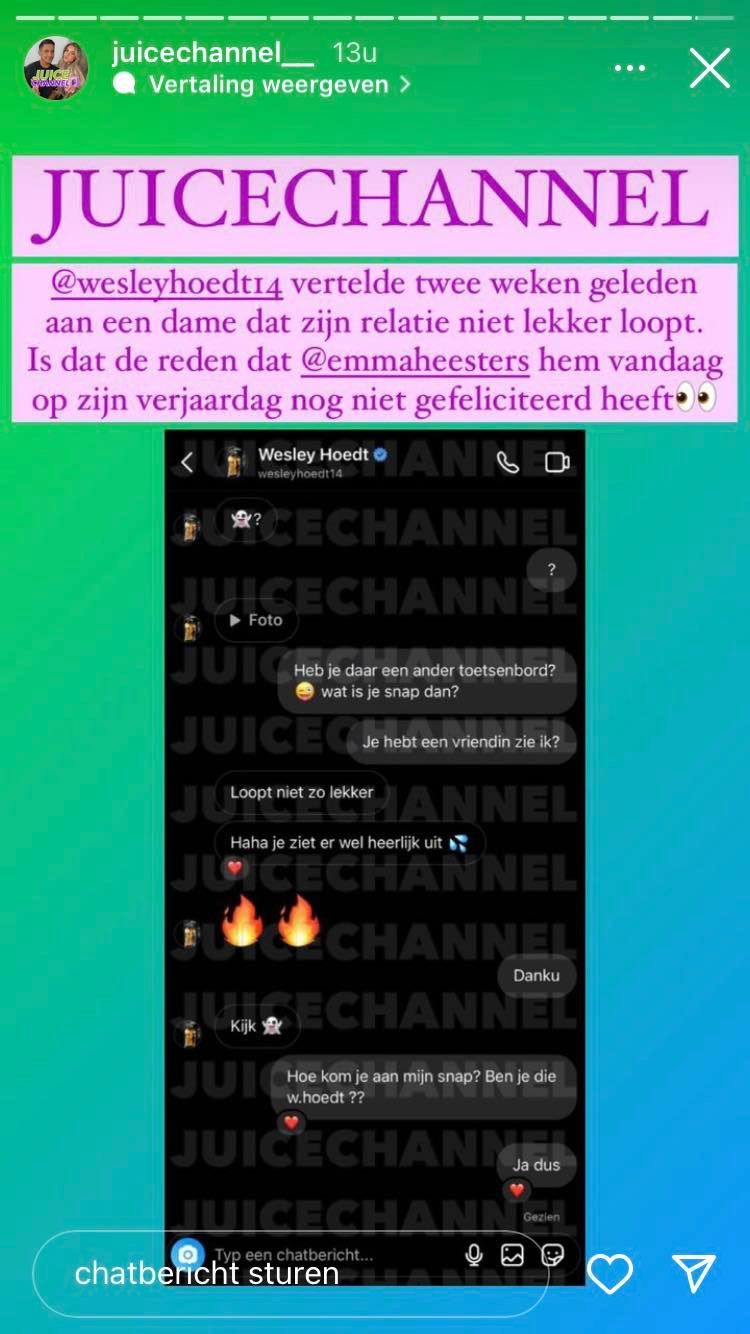 Bron: Instagram Stories @juicechannel_