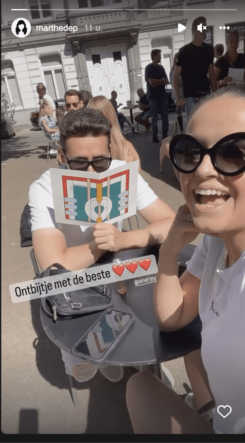 Zeldzame foto duikt op van Marthe van K3 samen met haar man Sinerjey Meyfroodt