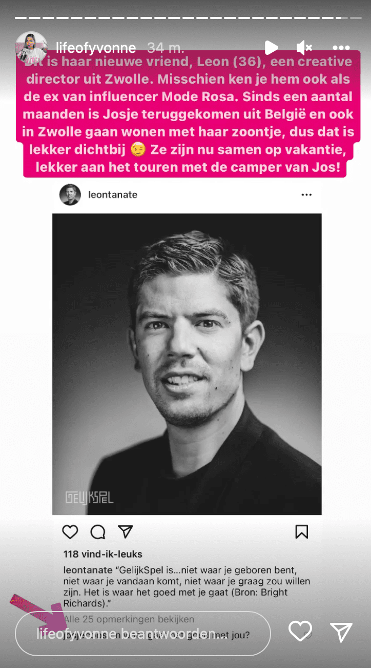 "Josje Huisman heeft al weken een geheime relatie met deze man"