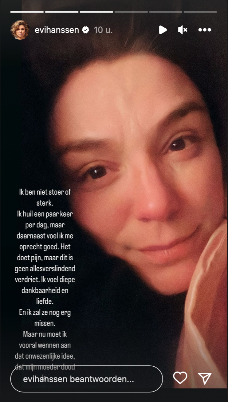 Bron: Instagram Stories @evihanssen
