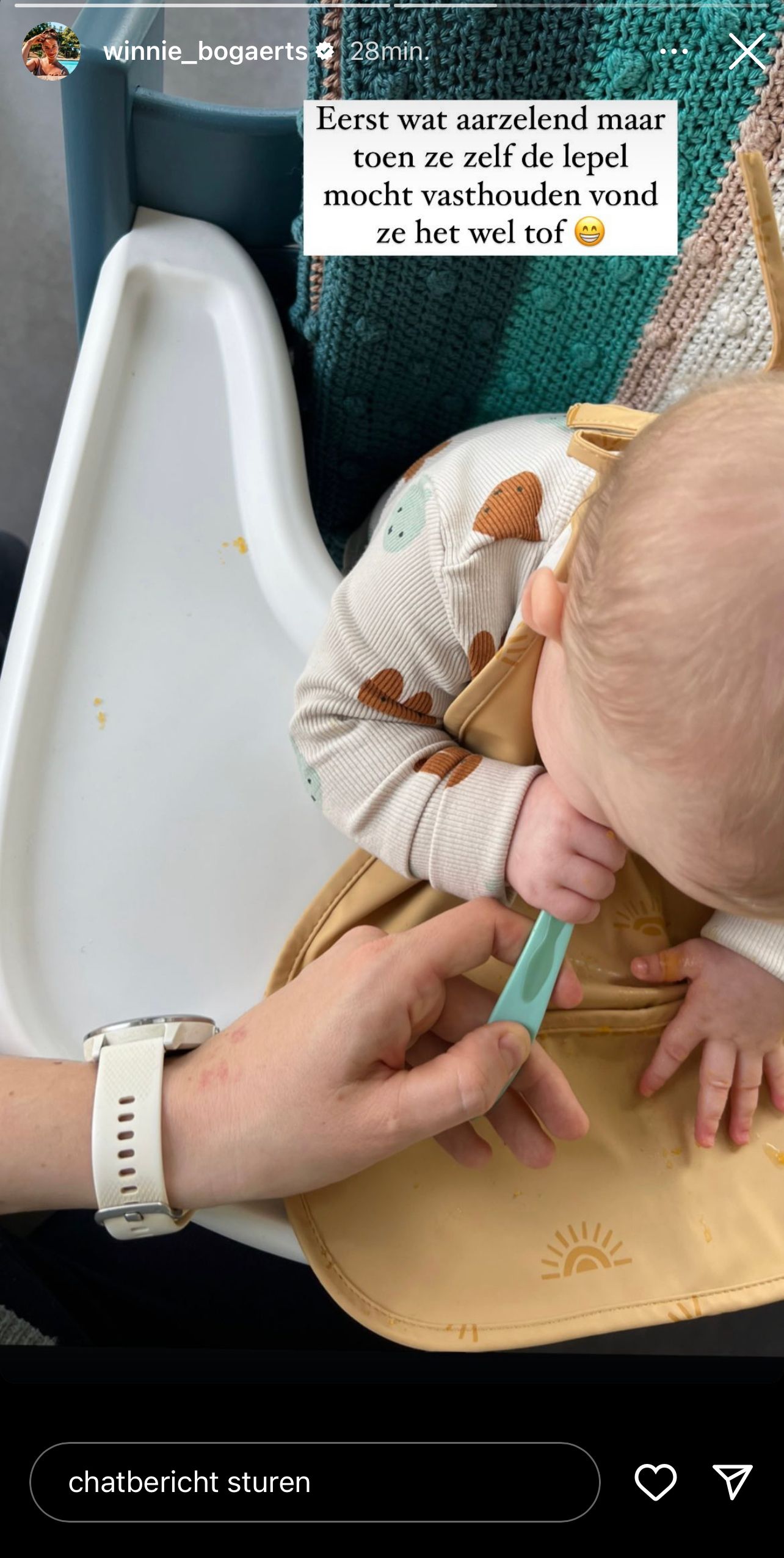 Winnie en Jonah uit 'Blind Getrouwd' vieren mooie mijlpaal van dochtertje Lily: "Eerste keer"