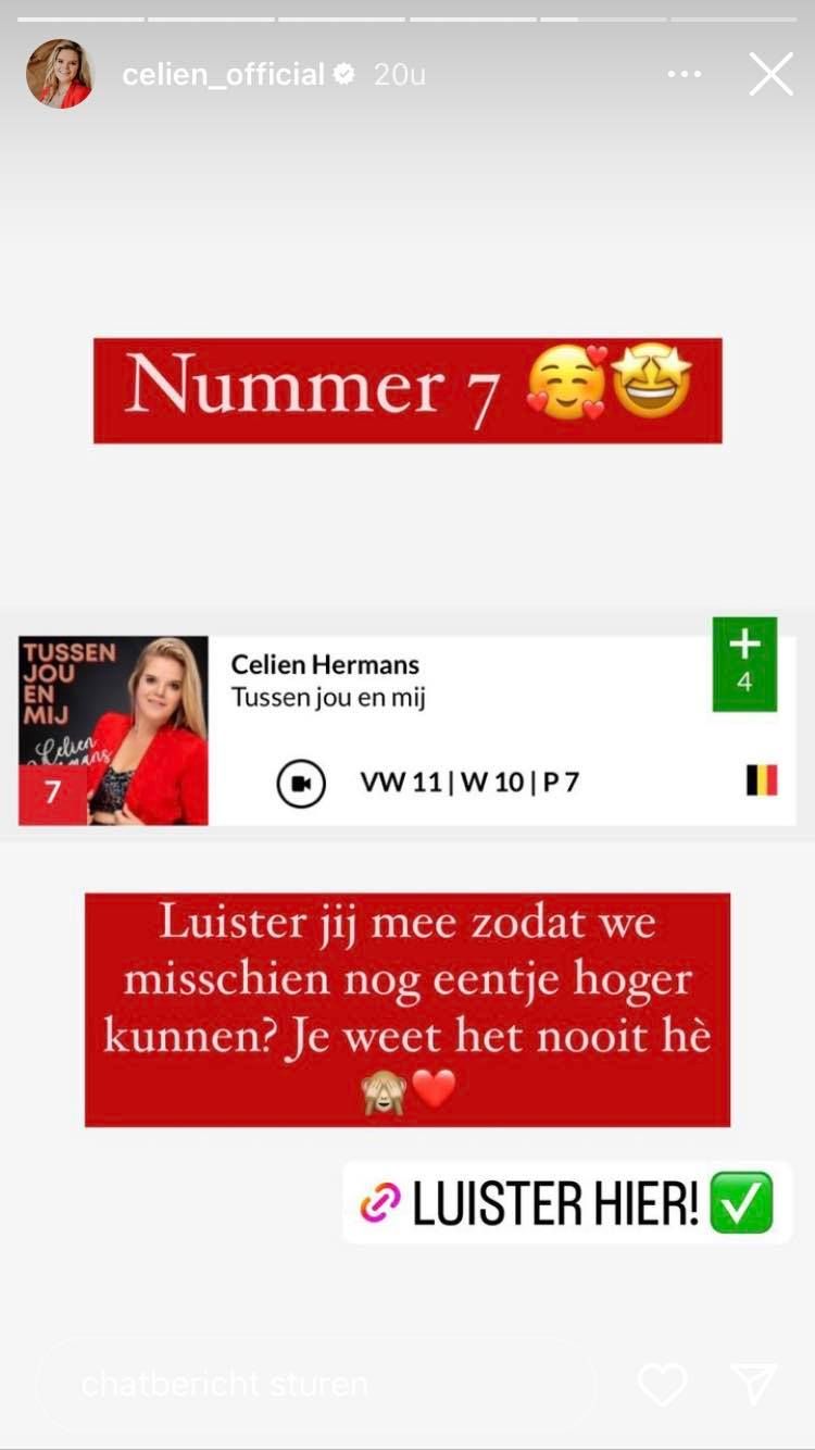 Bron: Instagram Stories @celien_official