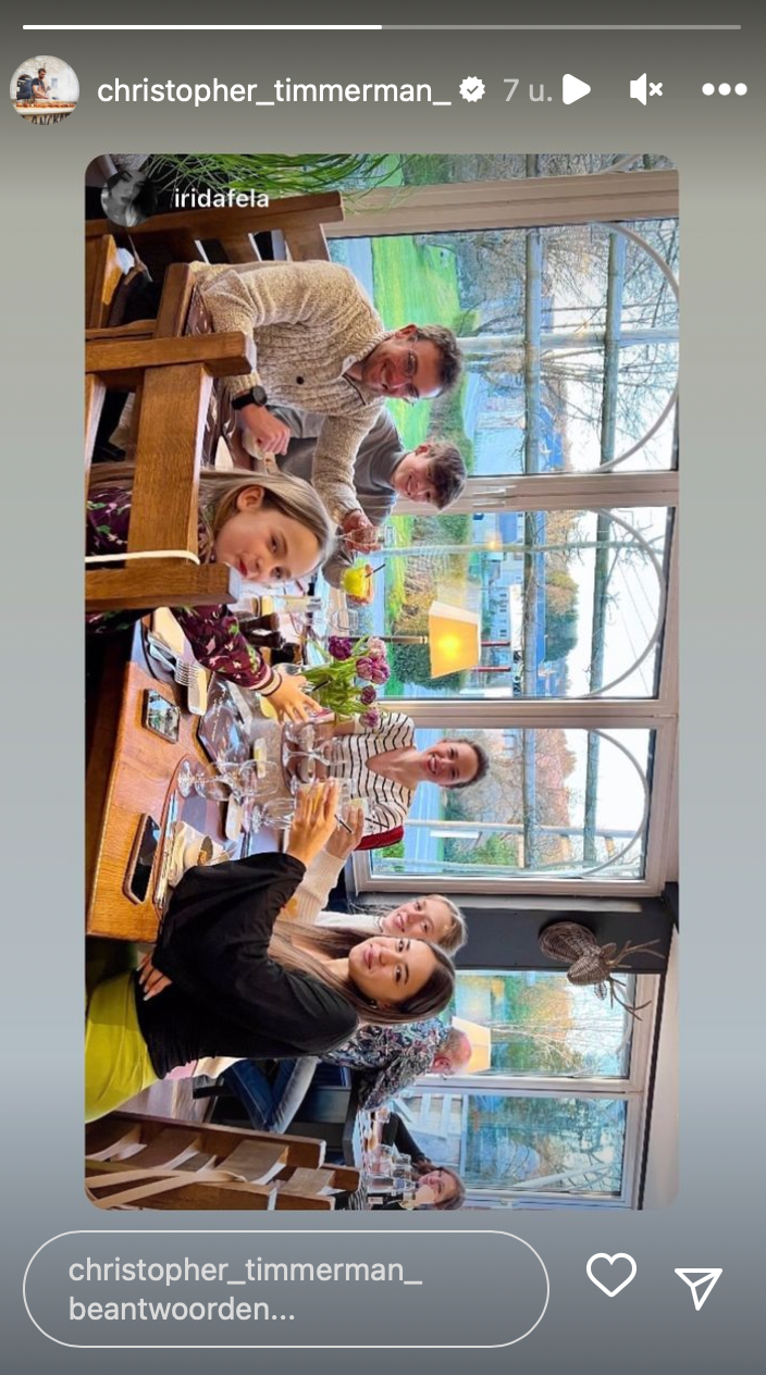 Bron: Instagram Stories @christopher_timmerman_