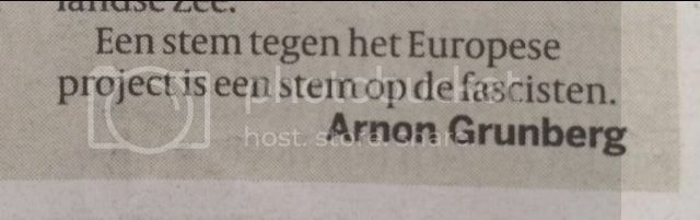 Eurosceptici zijn fascisten