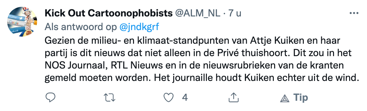 Attje Kuiken (PvdA) разпространява вируси: подкрепя азотната диктатура, но лети до самия Бонер, за да се гмурка