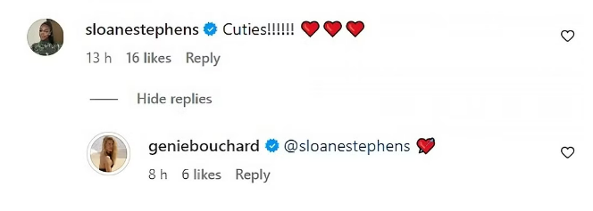 Eugenie Bouchard oficializa a relação com o modelo Jack Brinkley-Cook e Sloane Stephens responde