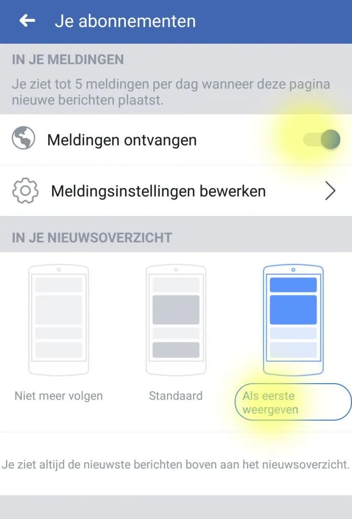 BELANGRIJK: Aanpassing vereist
