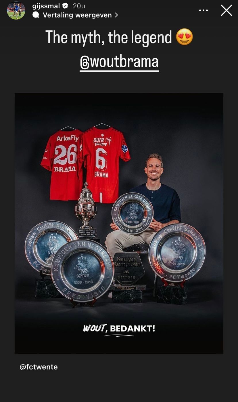 (Oud-)teamgenoten reageren op aankondiging Brama: "The myth, the legend!"