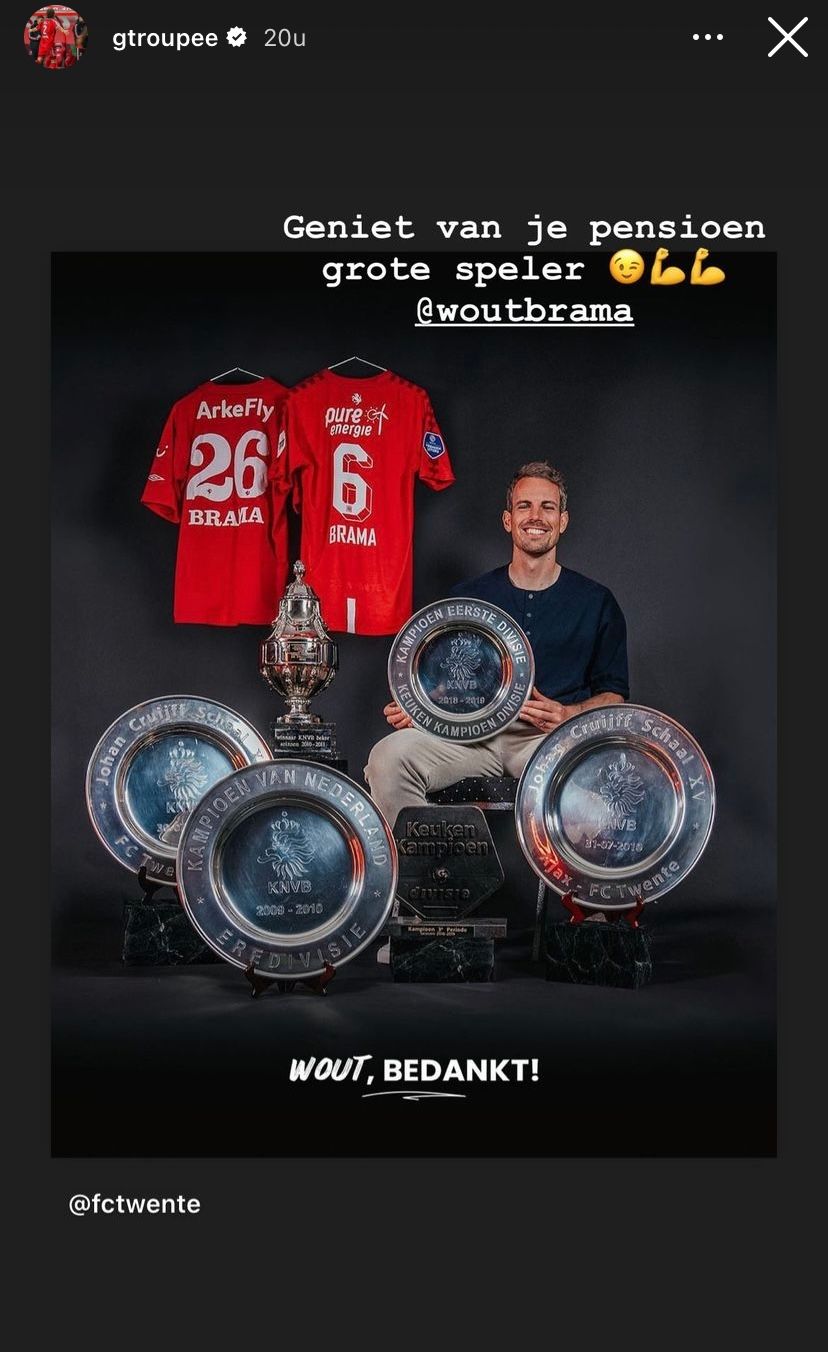 (Oud-)teamgenoten reageren op aankondiging Brama: "The myth, the legend!"