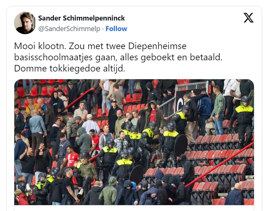 Schimmelpenninck baalt: "Domme tokkiegedoe altijd"