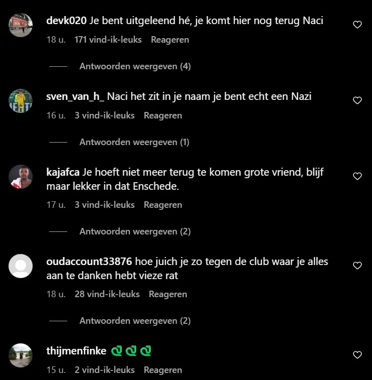 Ajax-fans woest op fanatiek juichende Ünüvar: "Vieze rat"