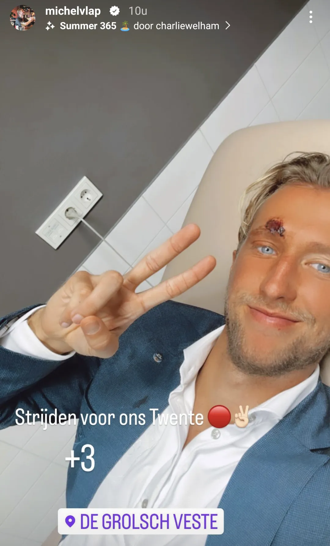 De avond van Vlap: Schrik, dreunend hoofd, pijnstillers en een selfie