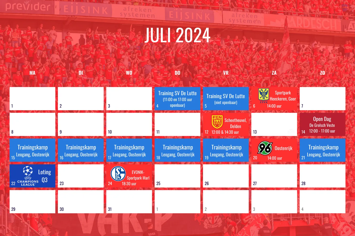 programma fc twente juli 2024 voorbereiding twente insite 2
