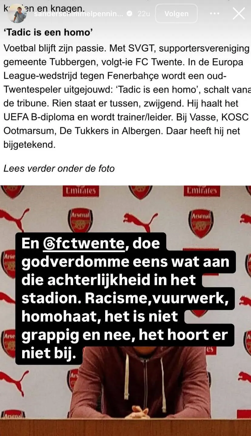 Schimmelpenninck haalt furieus uit naar FC Twente na zelfmoord van jonge supporter