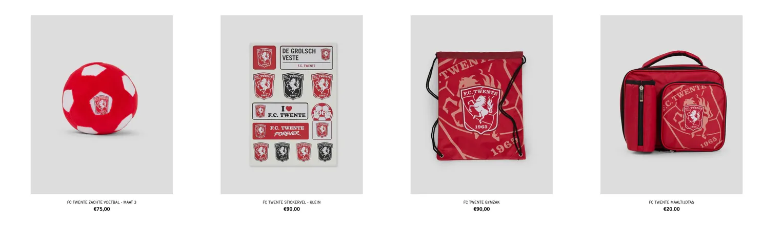 Oeps! Torenhoge prijzen in FC Twente Fanstore: een etui van 70 euro en een sticker van 100