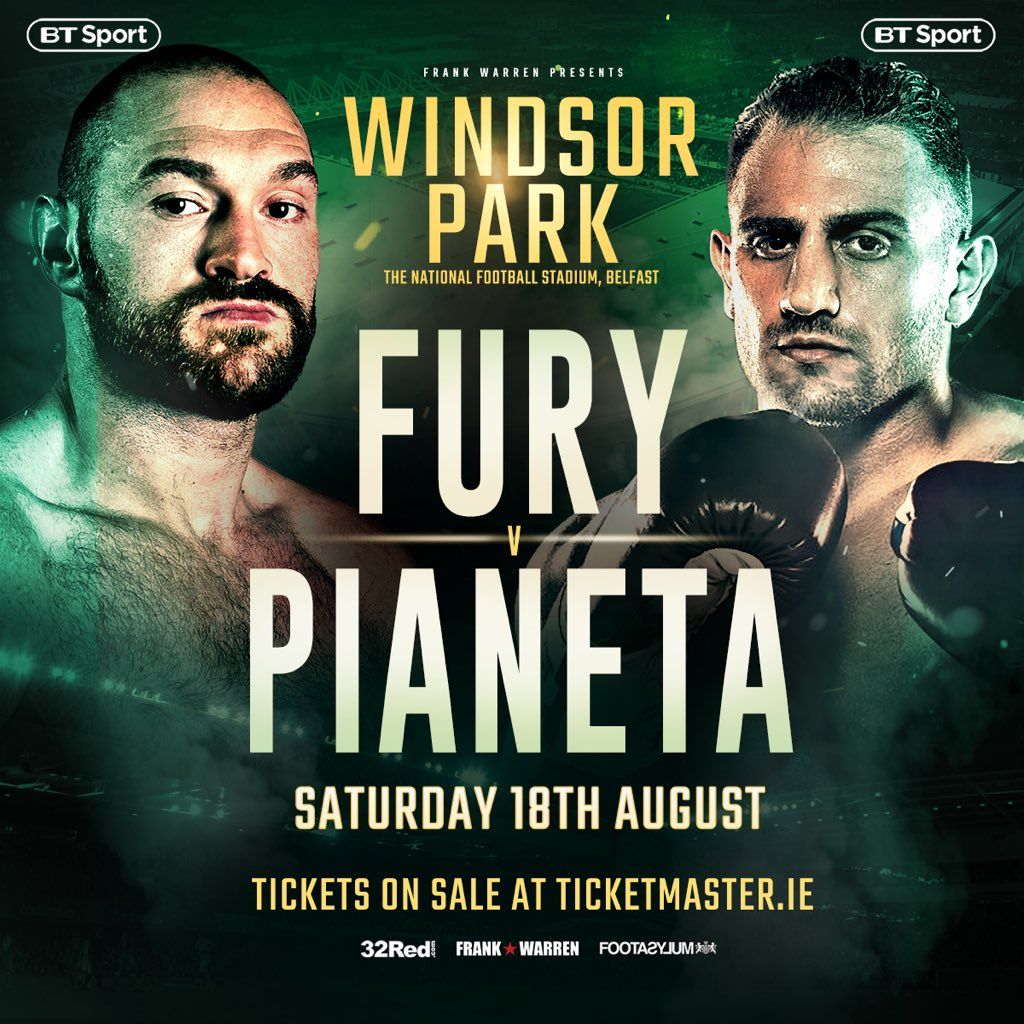Tyson Fury treft oud-Europees en wereldkampioen Francesco Pianeta