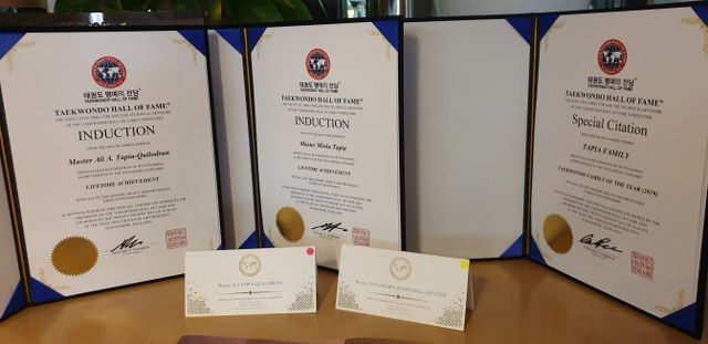 Taekwondo familie Tapia geëerd in Thailand