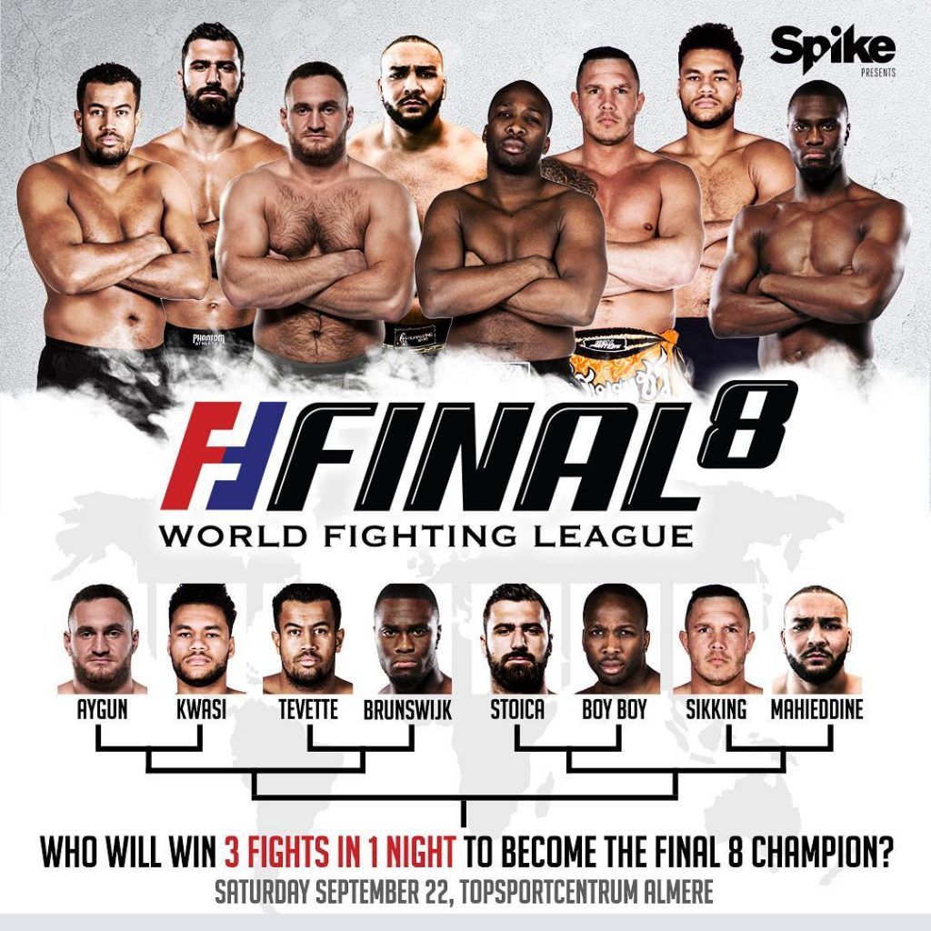 WFL wijzigt fightcard The Final 8, Fred Sikking en Nordine Mahieddine toegevoegd