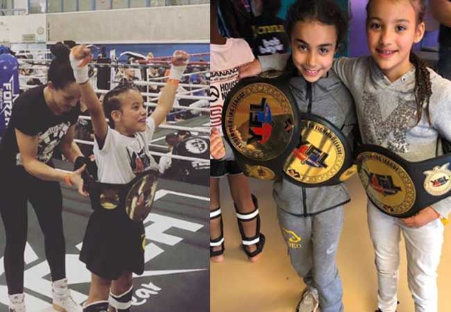 Eigen foto Alesha met Amira Tahri