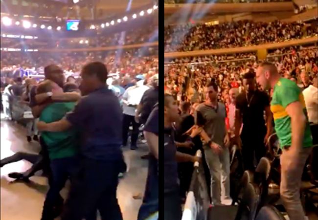 VIDEO: Bokskampioen aangevallen door boze Anthony Joshua fan