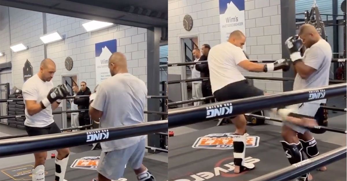 Badr Hari hervat training! 'niks aan de hand' (video)