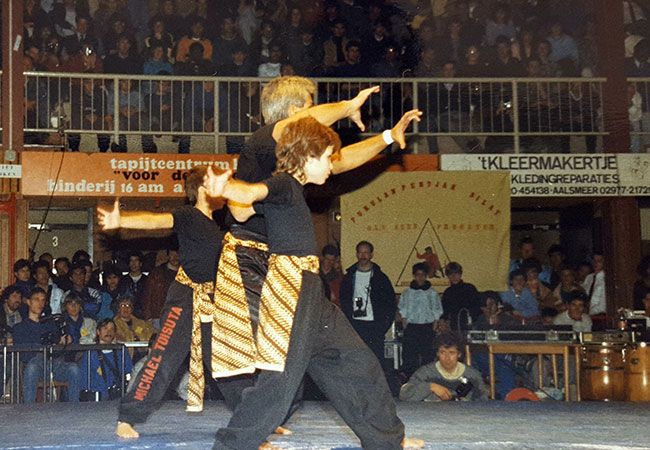 Bert Toisuta met demoteam op budogala (foto: Bert Toisuta)