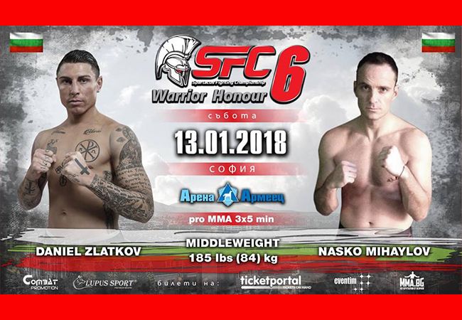 Daniel Zlatkov voetballer en Ronaldo lookalike vecht MMA partij op SFC6