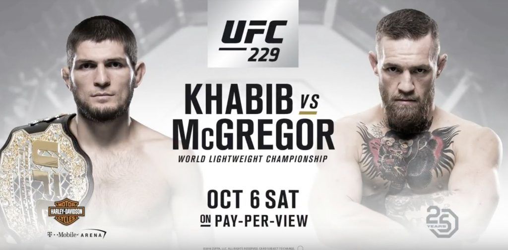 Vijf gevechten toegevoegd aan UFC 229 McGregor vs Nurmagomedov