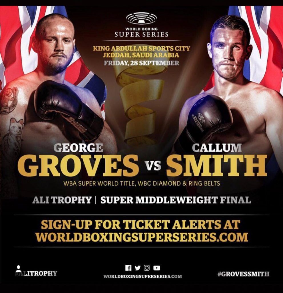 George Groves en Callum Smith treffen elkaar voor de WBA titel in Jeddah