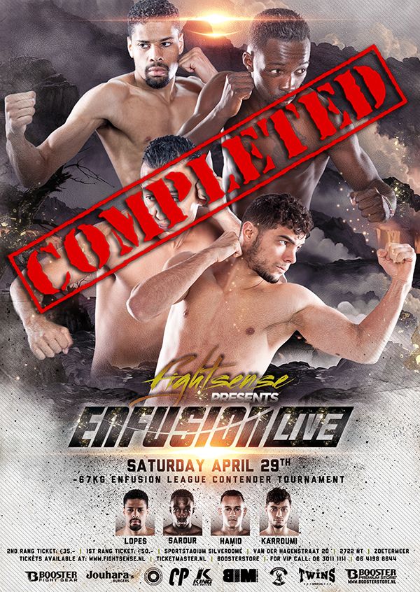 FightSense Enfusion Live Event Zoetermeer 29 april 2017