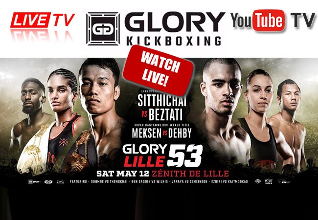 GLORY 53 Lille kijken via live stream op Facebook en Youtube