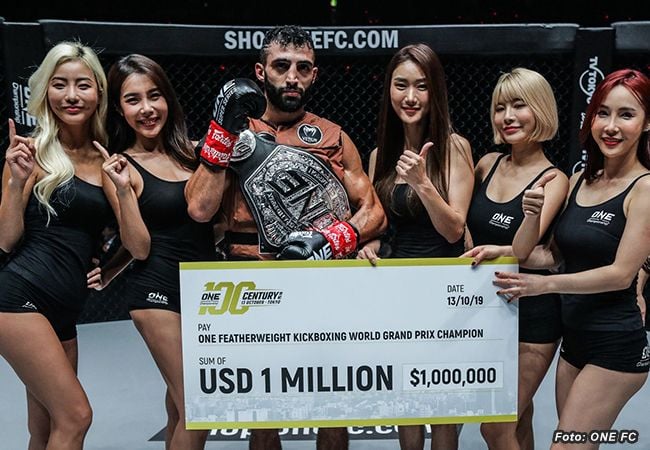 Kickbokser Giorgio Petrosyan pakt 1 miljoen in ONE FC toernooi