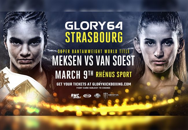 GLORY 64 Strasbourg: Veel Nederlandse vechters op de kaart