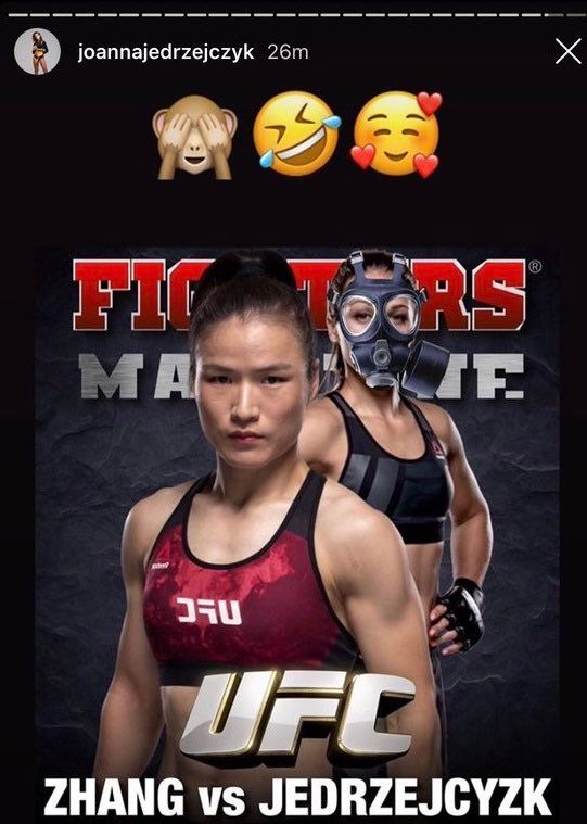 FOUTE INSTAPOST: UFC-Vechter Joanna Jędrzejczyk onder vuur