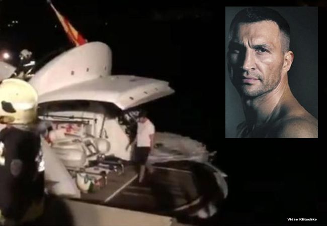 Bokskampioen Wladimir Klitschko op zee aan dood ontsnapt