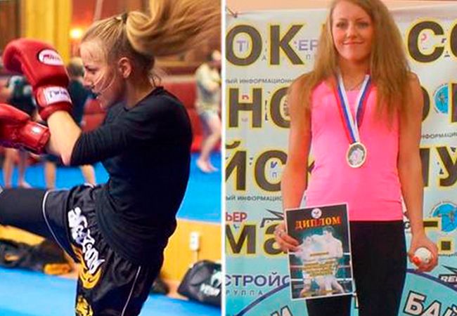 Kickboks kampioene valt van flatgebouw en sterft