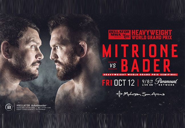 Bellator trapt WGP Heavyweight halve finales af met Matt Mitrione vs Ryan Bader