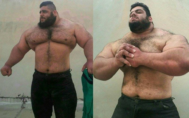 Iraanse Hulk wil zijn vechtsport talent naar de ring brengen