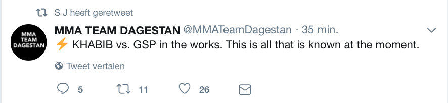 UFC Kampioen George St-Pierre volgende tegenstander Khabib Nurmagomedov