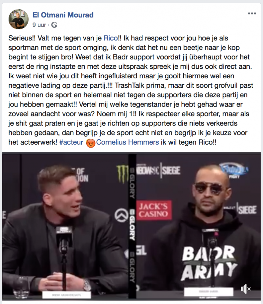 Rico Verhoeven 'schopt' Badr's Army tegen de schenen