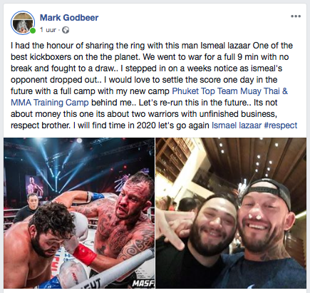 UFC-veteraan Mark Godbeer daagt kickboks kampioen Ismael Lazaar uit