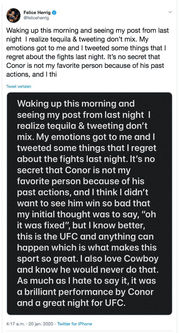 MATCHFIXING: UFC-vechter biedt McGregor & Cerrone excuses aan