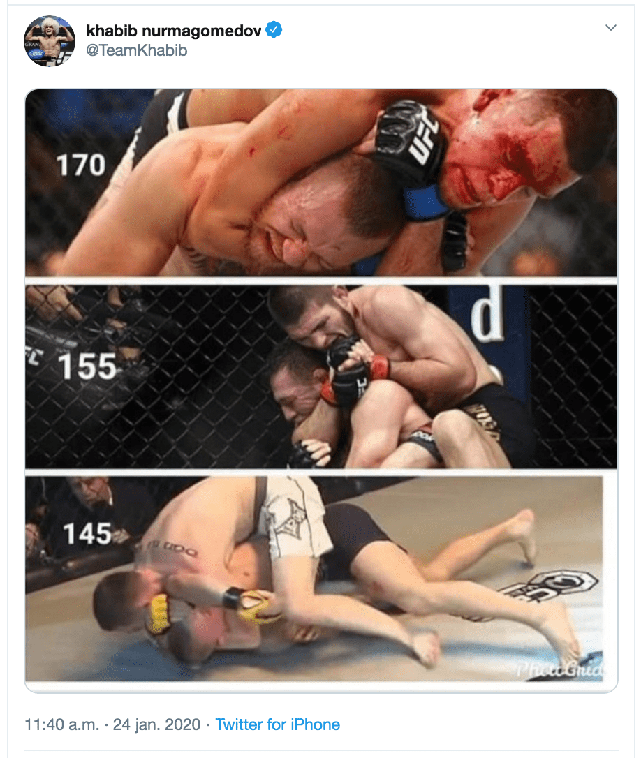 Khabib Nurmagomedov legt zwakke plek Conor McGregor bloot