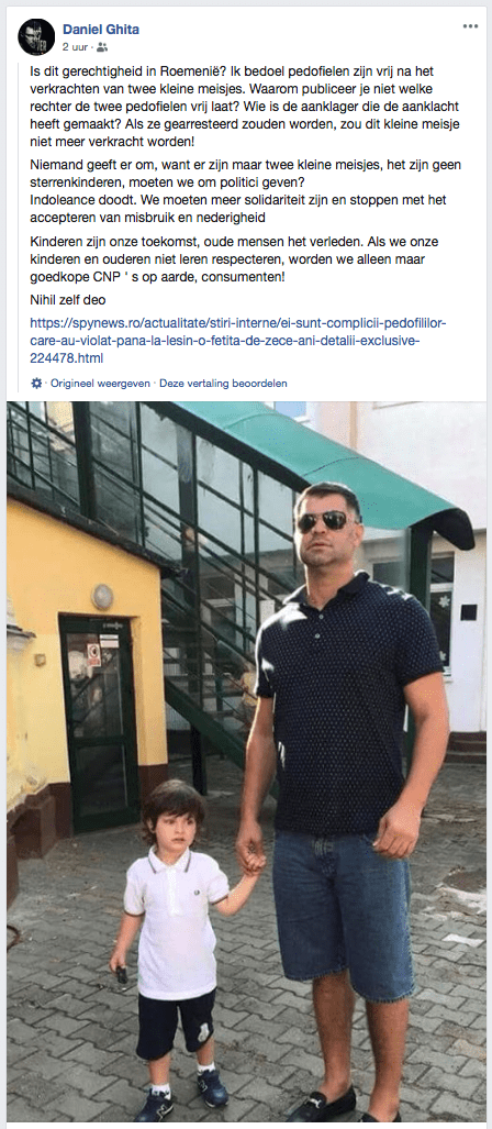 Topkickbokser Daniel Ghita neemt het op voor verkracht 10-jarig meisje