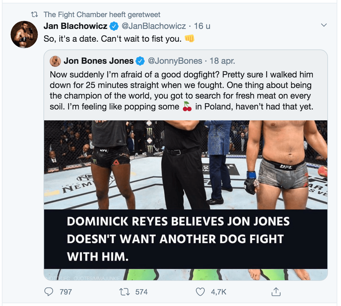 WAT? MMA-vechter wil UFC kampioen Jon Jones 'fisten'