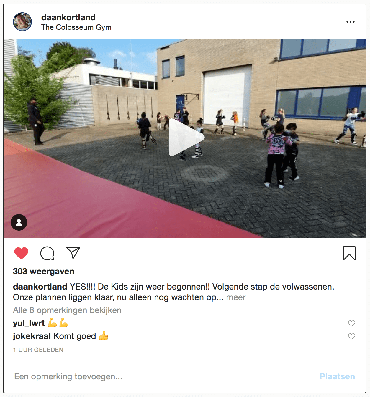 Sportscholen helpen de jeugdige kickboksers weer op gang