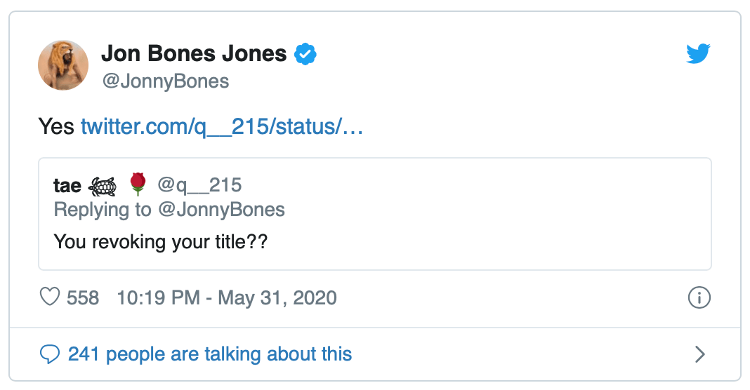 BREAKING: UFC kampioen Jon Jones doet afstand van titel